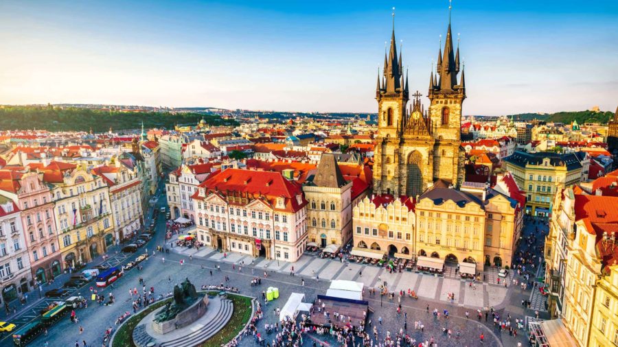 Prague Castle is the top tourist destinations in Europe