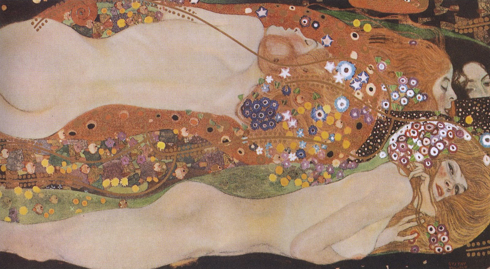 'Wasserschlangen Ii' By Gustav Klimt painting