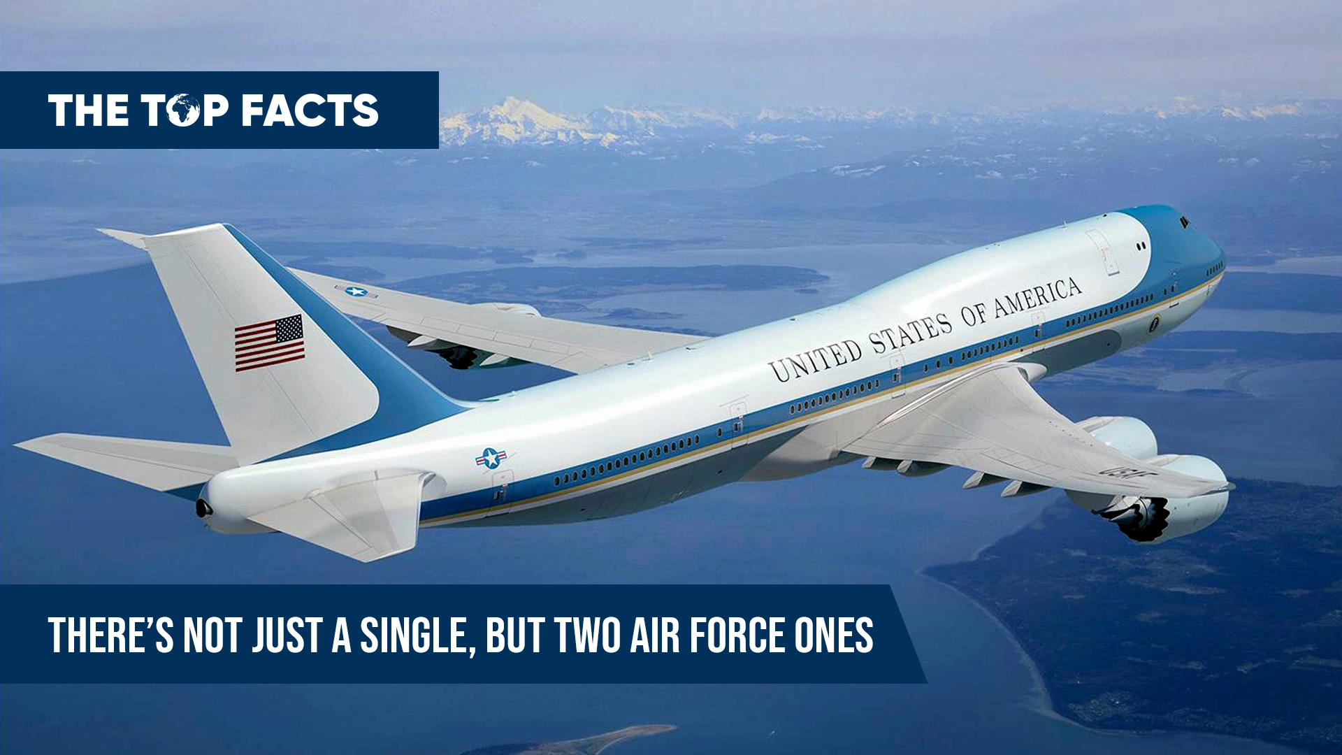There are two planes that serve as Air Force One, the official air transportation for the President of the United States.